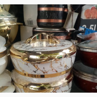 3 Set Gold Food Warmer