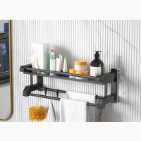 New Organizer 1 Tier Bathroom Accessories Towel Holder Shelf