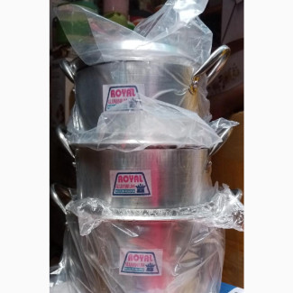 Royal Cooking Pot Set 3 Pieces - Brand New