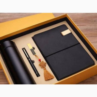 4in1 Corporate Gift Set With Memory Card Gold Black
