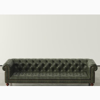 Cameron Green Leather Sofa - Brand New