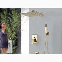 Gold 5 Ways Conduit Shower