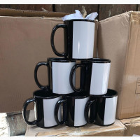 11oz Sublimation Black Picture Mug/Available in Cartons