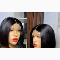 Human Hair 10 Inches Colour Black