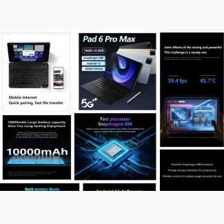 New Xiaomi Pad 6 256 GB Black