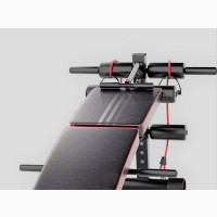 Adjustable Exercise Bench With Resistance Rope