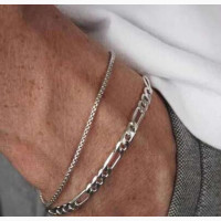 Stylish Men#039;s Silver Bracelets - Perfect for Any Occasion