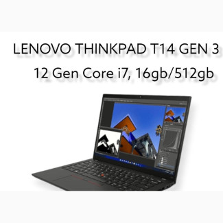 New Laptop Lenovo ThinkPad T14 G3 16GB Intel Core I7 SSD 512GB