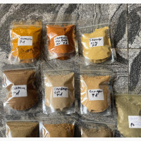 Herbs and Spices Cumin, Star Anise, Clove, Bay Leaf, Ginger