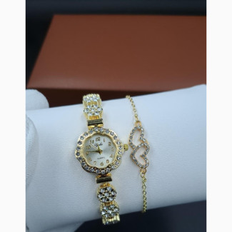 Stunning Ladies Watch and Bracelet Set - Perfect Birthday Gift