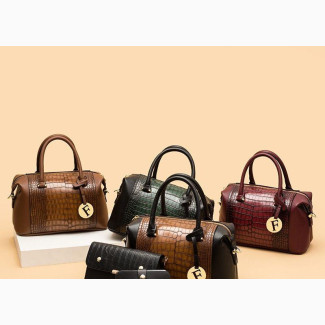 3in1 Big Size Stock Leather Handbag