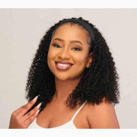 Headband Wig, Human Hair Curl