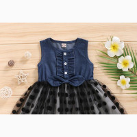Floral Princess Dresses for Girls Sleeveless Casual174678752