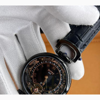 High Quality BOVET BLACK LEATHER WATCH Available in Store