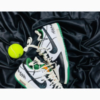 Nike Dunk Low Custom ‘Hold Me Tight’ White Black Green Or