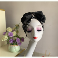 Stylish Sequence Bow Turban for Women - Brand New