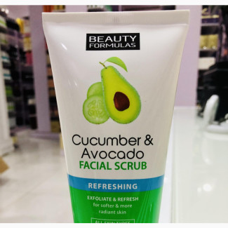 Beauty Formulas Cucumber Avocado Facial Scrub