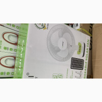 12 Inches Rechargeable Table Top Fan With Panels and Bolbs