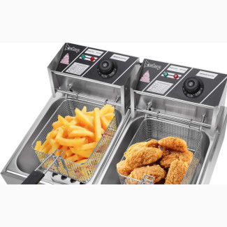Double Commercial Deep Fryer