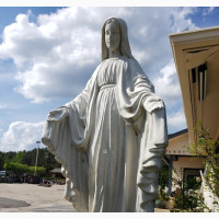 Virgin Mary Marble Statue Sculpture