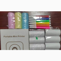 Mini Printer With Papers and Accessories