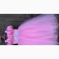 A Pink Off Shoulder Ball Dress