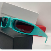 PRADA SPY MEN COOPER Sunglasses-Black, White, Green and Ash