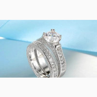 Brand New Sterling Silver Wedding Rings for Women - Size 6