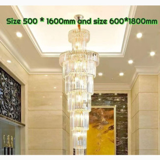 Long Crystal Chandelier - Brand New