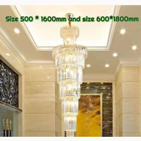 Long Crystal Chandelier - Brand New