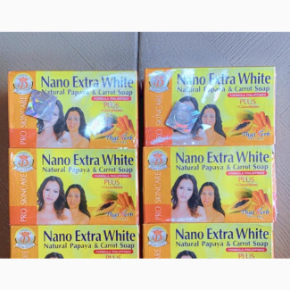 Nano Extra White Natural Papaya Carrot Soap