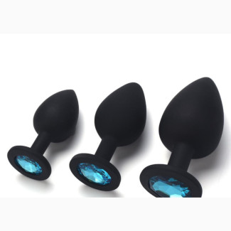 3 in 1 Anal Plug Silicone Butt Plug for Beginners