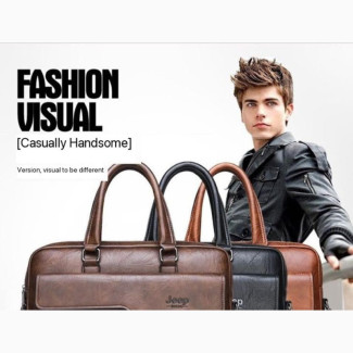 Men#039;s Jeep Buluo Luxury Leather Bag