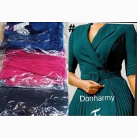 New Arrival: Elegant Pleated Ladies Corporate Gown