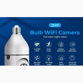 Optimax 360 Wifi Smart Bulb Camera