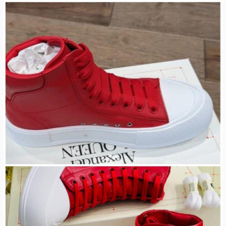 Alexander McQueen Hightop Sneakers Red - Unisex - Brand New