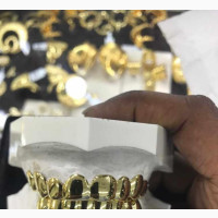 18k Italian Gold Teeth Grills - Brand New Fashion Jewelry