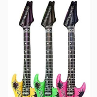 Inflatable Guitar Party Accessories - Assorted Colors