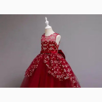 10years Old Long Wedding Party Flower Girl Birthday Dress
