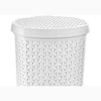 Woven Basket Waste Bin With Pedal