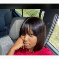 Human Hair Fringe Wig - 10 Inches