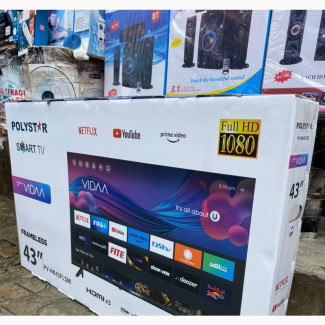 Polystar 43 Inches Full HD Frameless VIDDA Smart