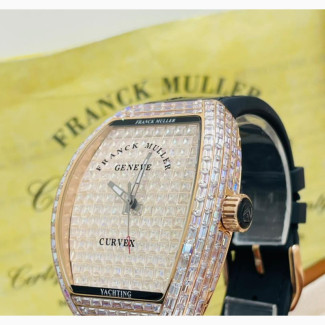 Frank Muller Leather Strap Men Wristwatch