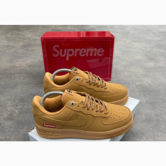 Nike Air Force 1 Supreme Brown Sneakers - Best Quality Available