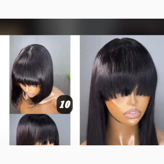Human Hair Fringe Wig for Sale
