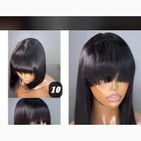 Human Hair Fringe Wig for Sale