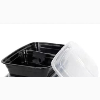 Rectangular 2 Compartments Food Pack- A Pack of 50