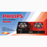 PHILIPS Glass Face Two Burner Automatic Gas Cooker