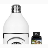 Bulb Camera 1080p Security - Ptz 360 Degree Panoramic