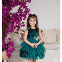 Stunning Emerald Green Ball Dress for Girls